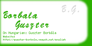 borbala guszter business card