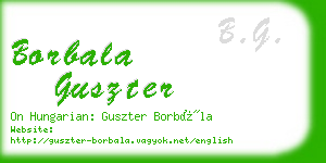 borbala guszter business card